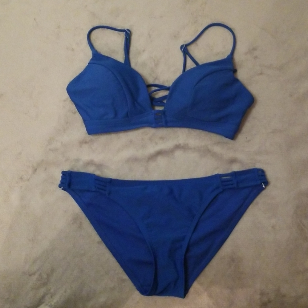 Blue bikini